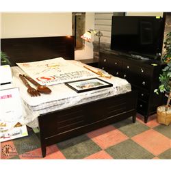 SHOWHOME QUEEN DARK WOOD BEDROOM SUITE