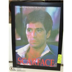 SCARFACE FRAMED PICTURE ( COLLECTIBLE )