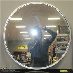 ROUND METAL 24" FRAMED MIRROR