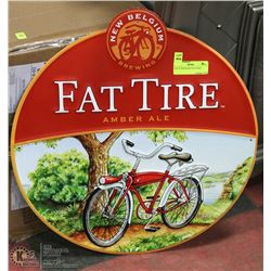 TIN 19" ROUND BICYCLE SIGN.