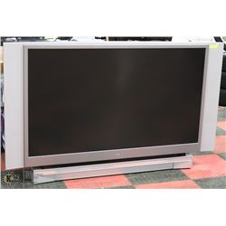 75" TOSHIBA TELEVISION WITH REMOTE.