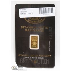 ISTANBUL 1G .999 GOLD BAR.