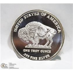 BUFFALO 1 TROY OUNCE .999 SILVER COIN.