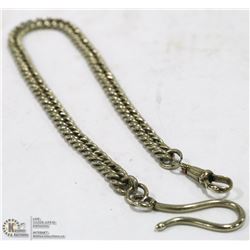 HEAVY GUAGE LAKE 12" NICKLE SILVER POCKET WATCH