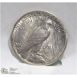 1923 US .999 SILVER PEACE DOLLAR.