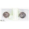 Image 1 : LOT OF TWO 1967 CANADIAN CENTENNIAL 50 CENT PIECES