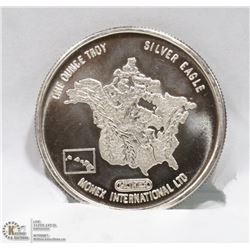 SILVEREAGLE 1 TROY OUNCE .999 SILVER COIN.