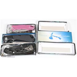 3 ASSORTED POCKET KNIVES