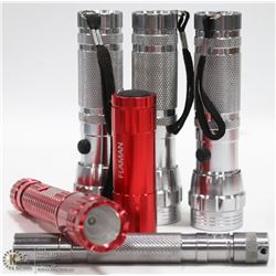LOT OF ASSORTED FLASHLIGHTS INCL  POLICE