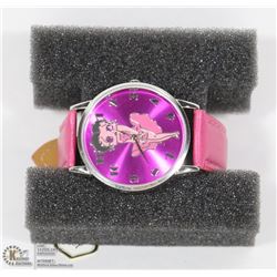 #9) BETTY BOOP LADIES WATCH PINK STRAP