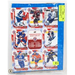 UNCUT SHEET WITH CONNOR MCDAVID ROOKIE CARD