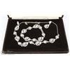 Image 1 : SILVERTONE FILIGREE NECKLACE, BRACELET & EARRING