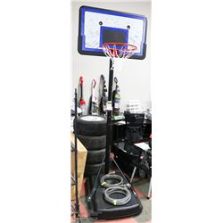 NEW LIFETIME BASKETBALL ADJUSTABLE HOOP.