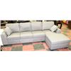 Image 1 : NEW GREY FABRIC SECTIONAL W/ACCENT CUSHIONS