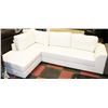 Image 1 : NEW WHITE 100" X 67" LEATHERETTE SECTIONAL