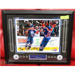 RYAN NUGENT -HOPKINS WITH EBERLE PICTURE WITH COA