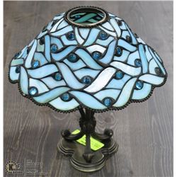 SPRING BLUE TIFFANY GLASS STYLE  VOTIVE CANDLE