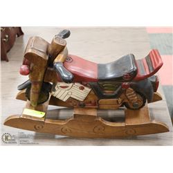 WOODEN ROCKING HORSE
