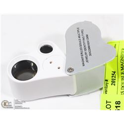 JEWELLERS DOUBLE MAGNIFIER WITH LED LIGHTS