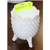 Image 1 : FENTON HOBNAIL MILKGLASS CANDY DISH SIGNED