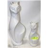 Image 1 : SET OF 2 SIAMESE CAT FIGURES BY LAUREN RIENNE