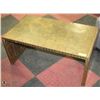 Image 1 : BRASS ENTRANCE BENCH, 35X19X16.
