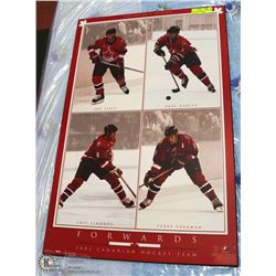 TEAM CANADA  PLAQUE WITH SAKIC, KARIYA , LINDROS &