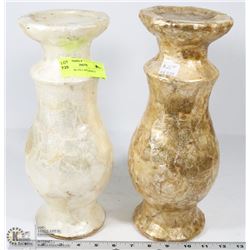 SET OF 2 SHOWHOME PILLAR CANDLE HOLDERS