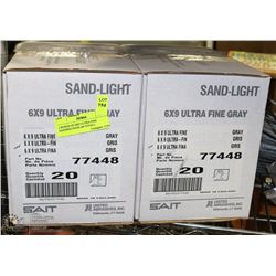 2 BOXES OF 6X9 ULTRA FINE SANDING PADS (40 TOTAL)