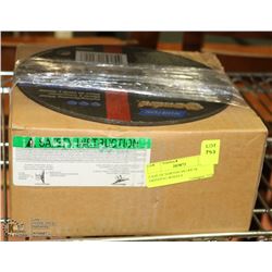 CASE OF NORTON 9X1/8X7/8 GRINDING/CUTTING WHEELS