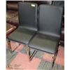 Image 1 : SET OF 2 BLACK CHAIRS.