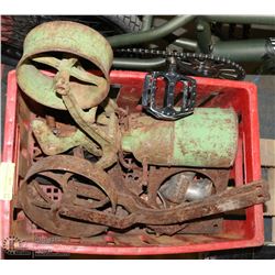 VINTAGE SEEDER & TILLER PARTS.