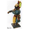 Image 1 : HANDPAINTED HANDMADE AZTEC WARRIOR SCULPTURE