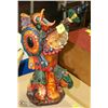 Image 1 : HANDPAINTED HANDMADE AZTEC WARRIOR SCULPTURE