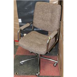 FABRIC AND CHROME OFFICE CHAIR