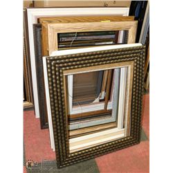 LARGE STACK OF ASSORTED PICTURE FRAMES
