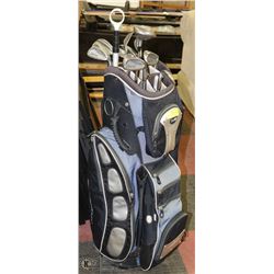 GOLF CLUBS AND BAG