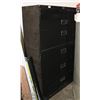 Image 1 : BLACK 5 DRAWER FILE CABINET