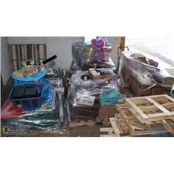 5 PALLETS OF UNPAID STORAGE SEIZURE ITEMS INCL