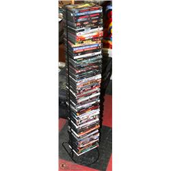 METAL DVD STAND INCLS 60 ASSORTED MOVIES