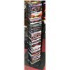 Image 1 : METAL DVD STAND INCLS 60 ASSORTED MOVIES