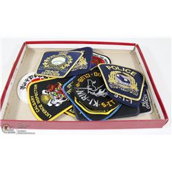 VARIETY OF AUTHENTIC CANADIAN POLICE PATCHES