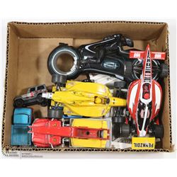 LOT OF ASSORTED TOYS INCL TWO CARERRA SLOT CARS