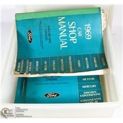 1969 FORD CAR SHOP MANUALS VOL 1, 2, 4, 5.
