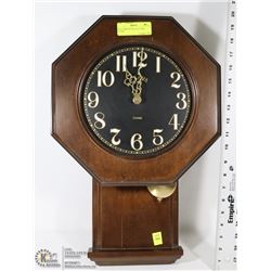 WALL MOUNT BULOVA CHIME CLOCK