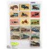 Image 1 : LOT OF 16 VINTAGE VEHICLE TRADING CARDS.