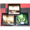 Image 1 : TROPICAL TILE HAND ART 3 PIECES
