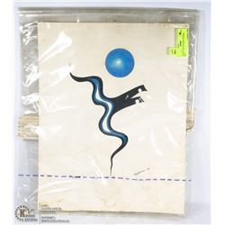 NATIVE ART IN RCMP PLASTIC EVIDENCE BAG