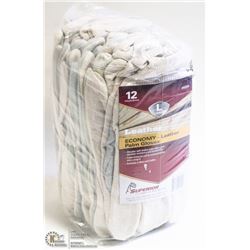 1 DOZEN ECONOMY LEATHER PALM WORK GLOVES