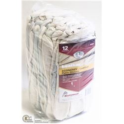 1 DOZEN ECONOMY LEATHER PALM WORK GLOVES